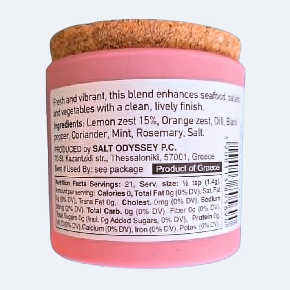 Innehållsförteckning och näringsvärde för Spice Rub Mediterranean Style, medelhavskryddor