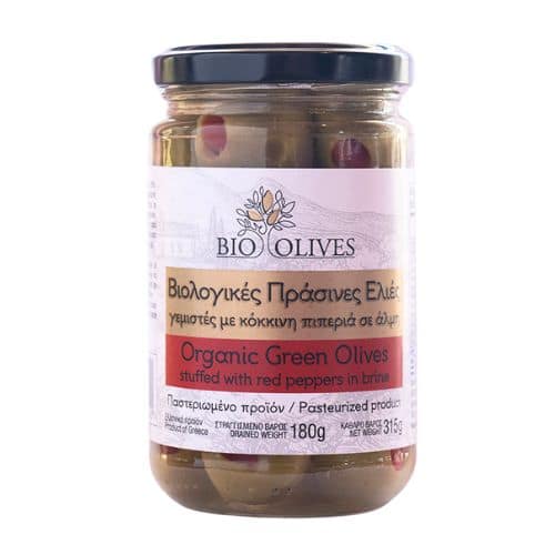 Ekologiska Gröna Oliver med Paprika