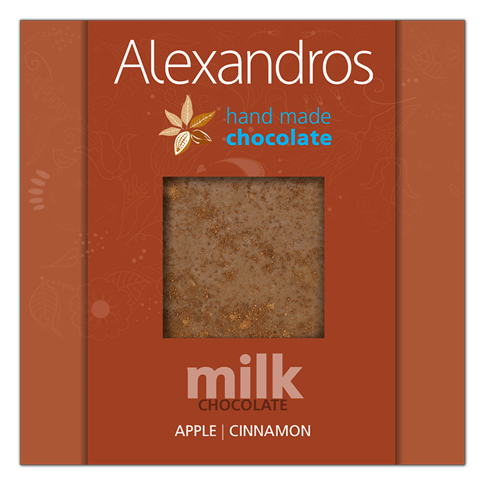 Mjölkchoklad med äpple och kanel